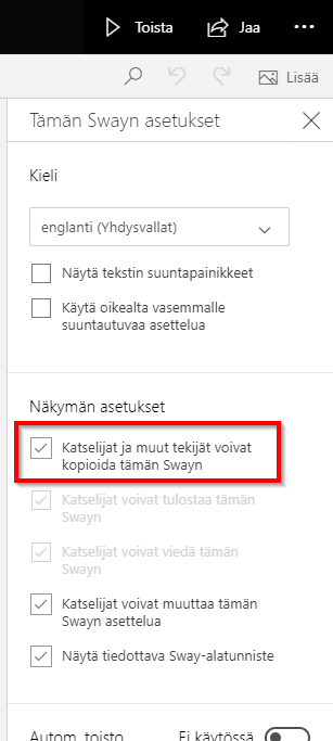 Kuvankaappaus asetukset-valikosta.