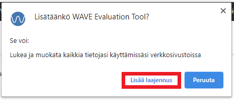 Wave lisää laajennus