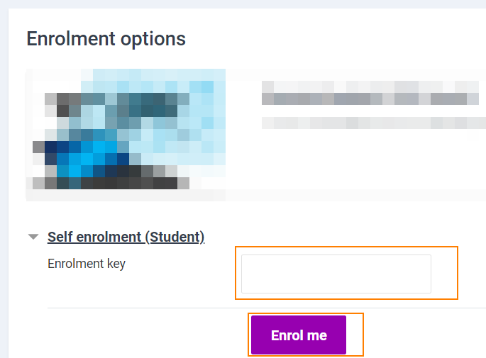 moodle enrolment key