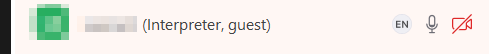 Zoom participant list interpreter