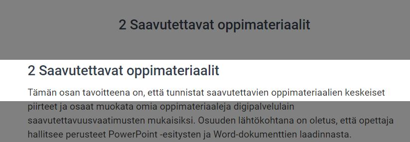 ReadSpeakerilla voit korostaa haluamasi määrän tekstirivejä