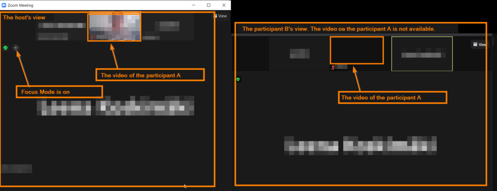 zoom-focus-mode as participant