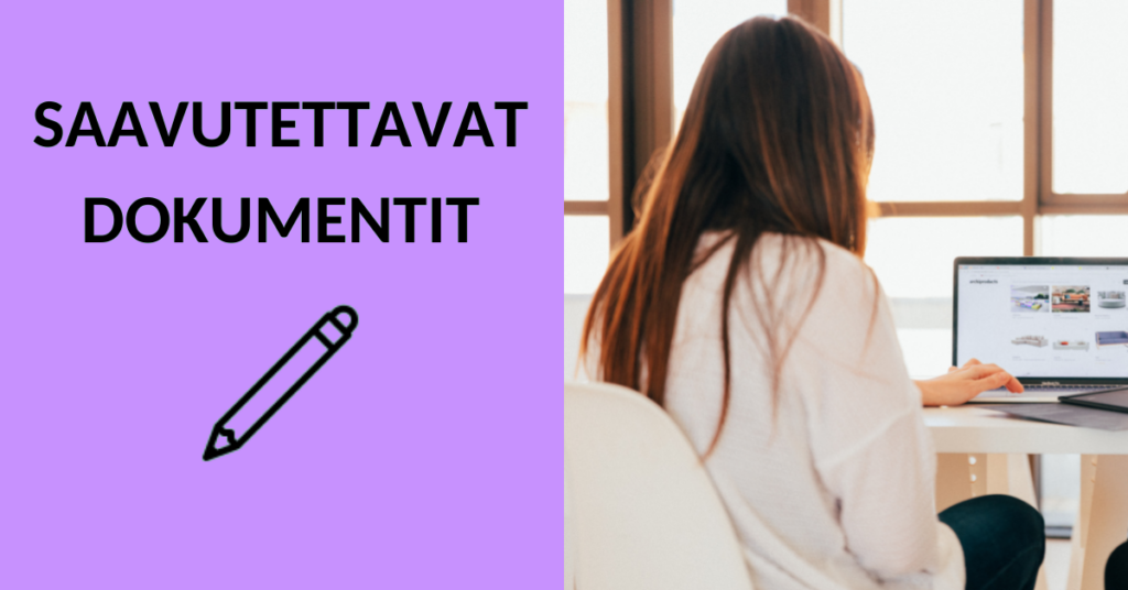 bannerikuva saavutettavat dokumentit